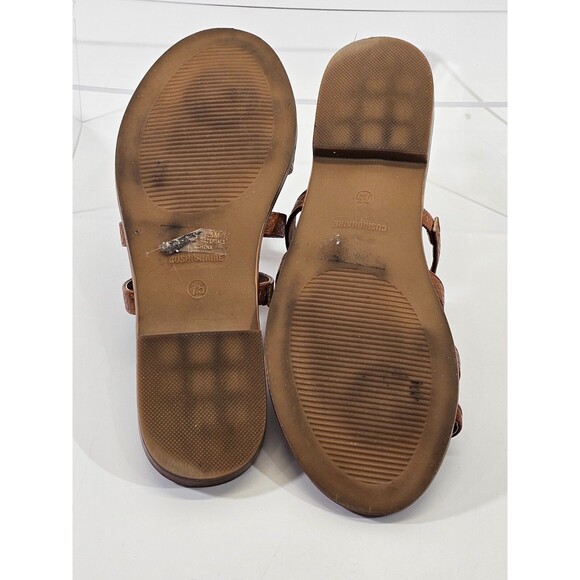 CS Women's 7.5 Cushionaire Tess Toe Loop Thong Sandal +Memory Foam in Tan EUC - Picture 5 of 7